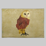 Golden Ruby Owl Placemat placemats