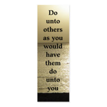 Golden Rule Bookmark Business Card
