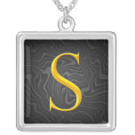 Golden S Monogram Custom Jewelry