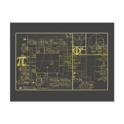 Golden Section Post Card by guardiandevildesigns