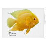 Golden Severum Cichlid Greeting Card