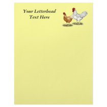 Golden Sex-link Chickens Personalized Letterhead