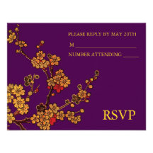Golden Showers -RSVP cards Invites