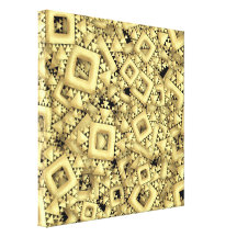 Golden Shrapnel Gallery Wrap Canvas