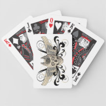 Golden Skull Playing Cards #1
