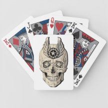 Golden Skull Playing Cards #3