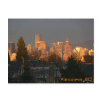 Golden Skyline, Vancouver BC Postcards