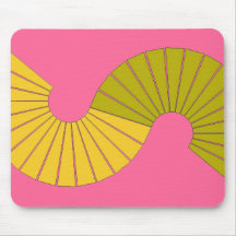 Golden spiral mouse pad
