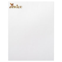Golden Sprite Fairy Personalized Letterhead