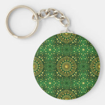 Golden Square Lattice  Lg Any Colour Keychain