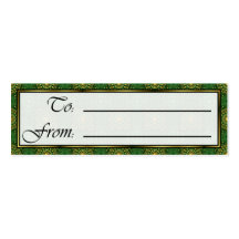 Golden Square Lattice  Sm Any Colour Gift Tag Business Card