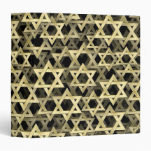Golden Star Of David Binders