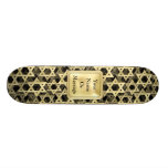 Golden Star Of David Custom Skate Board