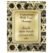 Golden Star Of David Flyer