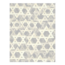 Golden Star Of David Letterhead Template