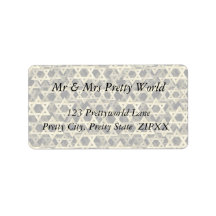 Golden Star Of David Personalized Address Label