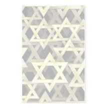 Golden Star Of David Stationery