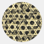 Golden Star Of David Stickers