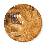 Golden stars refrigerator magnets