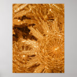 Golden stars print