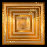 Golden Sun Mandala - Warm Regards posters