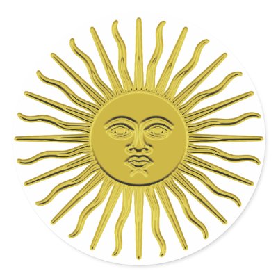 Golden Sunburst Stickers by LAnaiya