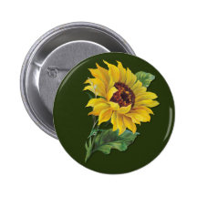 Golden Sunflower Pins