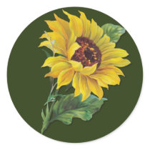Golden Sunflower Sticker