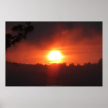 Golden Sunrise Over the Columbia River 3 Posters