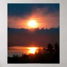 Golden Sunrise Over the Columbia River 5 Posters