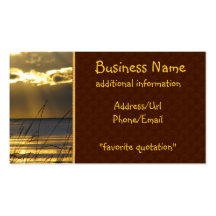 Golden Sunset Business Card Templates
