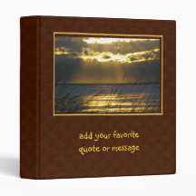 Golden Sunset Vinyl Binders