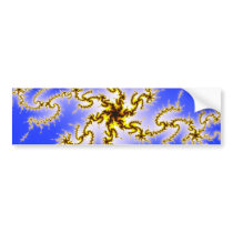 Golden Swirl - fractal art Bumper Stickers