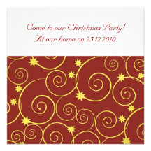 Golden Swirls Invite
