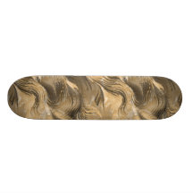 Golden Swirls Skate Board Decks