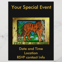 Golden Tiger Flyer Design