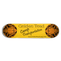 Golden Toad Camp skateboard