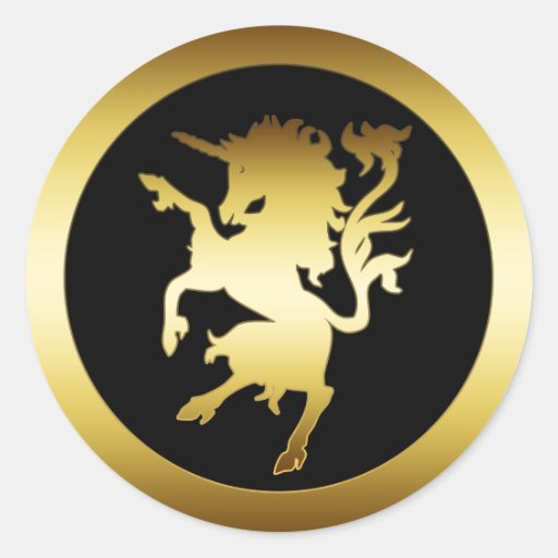 GOLDEN UNICORN STICKERS
