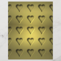 Golden Valentine Hearts Flyer Design