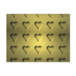 Golden Valentine Hearts Postcards