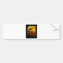 Golden Water Drop Bumper Stickers