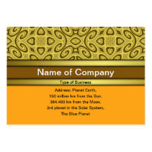 Golden Waves Small Business Card