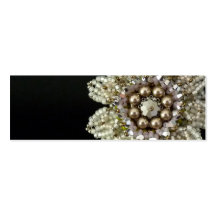 Golden Wedding Skinny Business Card