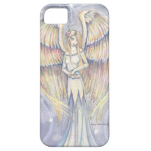 Golden Wing Angel Fantasy Art iPhone 5 Case