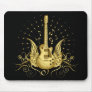 Golden Winged Guitar Mousepads
