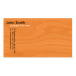 Golden Woodgrain Texture Business Card