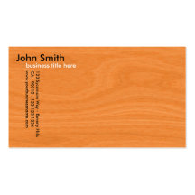 Golden Woodgrain Texture Business Card