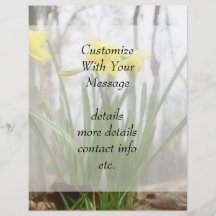 Golden Woodland Daffodils Flyer