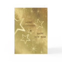 Golden Xmas cards