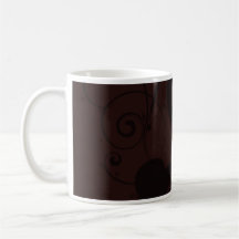 Golden Yellow and Reddish floral design Coffee Mugs